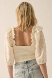 BLUSA CROP RUFFLED