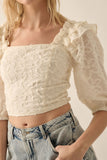 BLUSA CROP RUFFLED