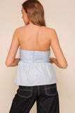 BLUSA STRAPLESS RUCHED