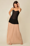 VESTIDO MAXI TABLONES