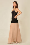 VESTIDO MAXI TABLONES