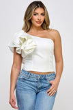 BLUSA ONE SHOULDER RUFFLED