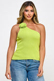 BLUSA ONE SHOULDER FLOR