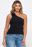 BLUSA ONE SHOULDER FLOR