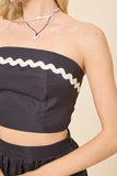 CROP TOP ONDAS CONTRASTE