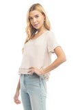 BLUSA TEE CROP FOLD