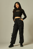 PANTALON ANCHO LACED