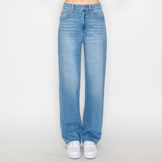 STRAIGHT WIDE LEG JEANS