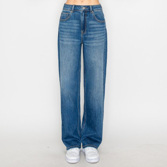 STRAIGHT WIDE LEG JEANS